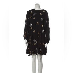 RHODE star sequin shift dress